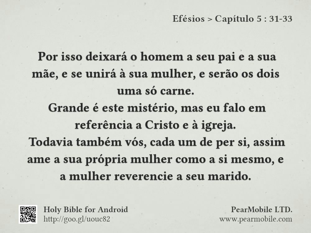 Efésios, Capítulo 5:31-33